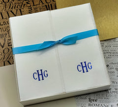 36 Count Nature's Linen Disposable Guest Hand Towels Personalized with a Monogram