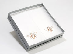 Personalized 24 Linen Like (paper) Disposable Guest Hand  Towels in a gift box. Personalized with a graphic