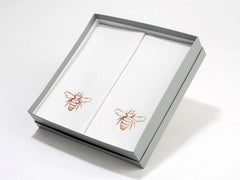 Personalized 24 Linen Like (paper) Disposable Guest Hand  Towels in a gift box. Personalized with a graphic