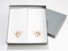 Personalized 24 Linen Like (paper) Disposable Guest Hand  Towels in a gift box. Personalized with a graphic