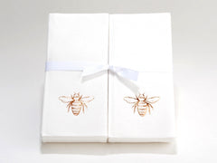 Personalized Linen Like (paper) Disposable Guest Hand Towels with a Ribbon - 100 bulk pack personalized and etched with a Graphic