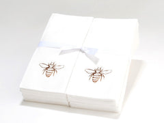 Personalized Linen Like (paper) Disposable Guest Hand Towels with a Ribbon - 100 bulk pack personalized and etched with a Graphic