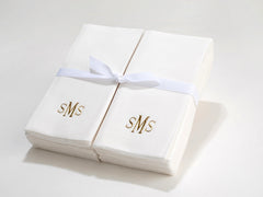 Personalized Linen Like (paper) Disposable Guest Hand Towels - 200 Bulk Disposable Guest Hand Towels with a Ribbon - monogrammed