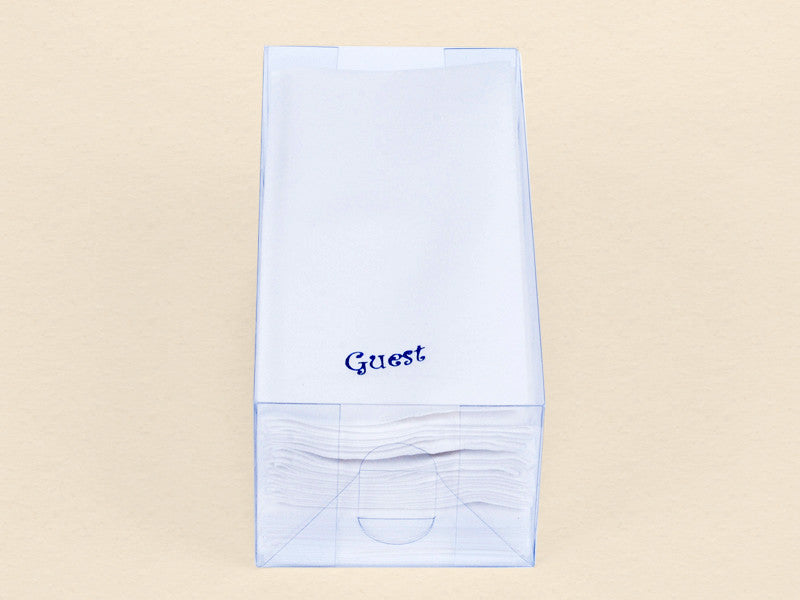 Personalized 144 Linen Like (paper ) Disposable Guest Towels. Personalized with a name or text