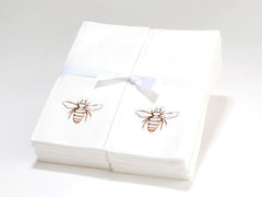 Personalized Linen Like (paper) Disposable Guest Hand Towels - Bulk Pack of 50 with a Ribbon – personalized with one of our graphics.